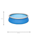 Piscine 457 x 122 cm + Bande de test PH + Epuisette + Bache