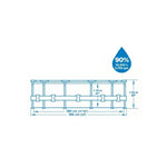Piscine hors sol tubulaire - 366 x 122 cm - Ronde