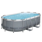 Piscine hors sol tubulaire - 427 x 250 x 100 cm - Ovale